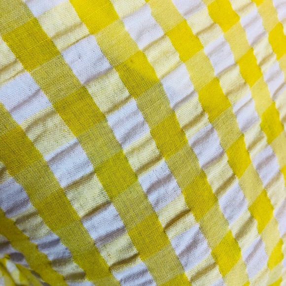 Velvet Heart Yellow Gingham Blouse Size XS - Picture 3 of 7